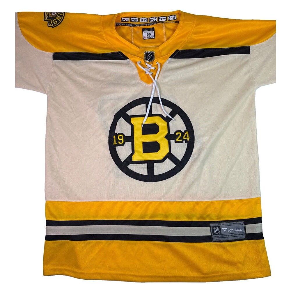 Mark Kastelic Boston Bruins Centennial Jersey # 47 Fanatics Cream Size 56 2XL